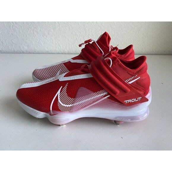 Nike Force Zoom Mike Trout 7 Baseball Cleats Red White CI3134-602 Men Size 13 - Picture 5 of 11